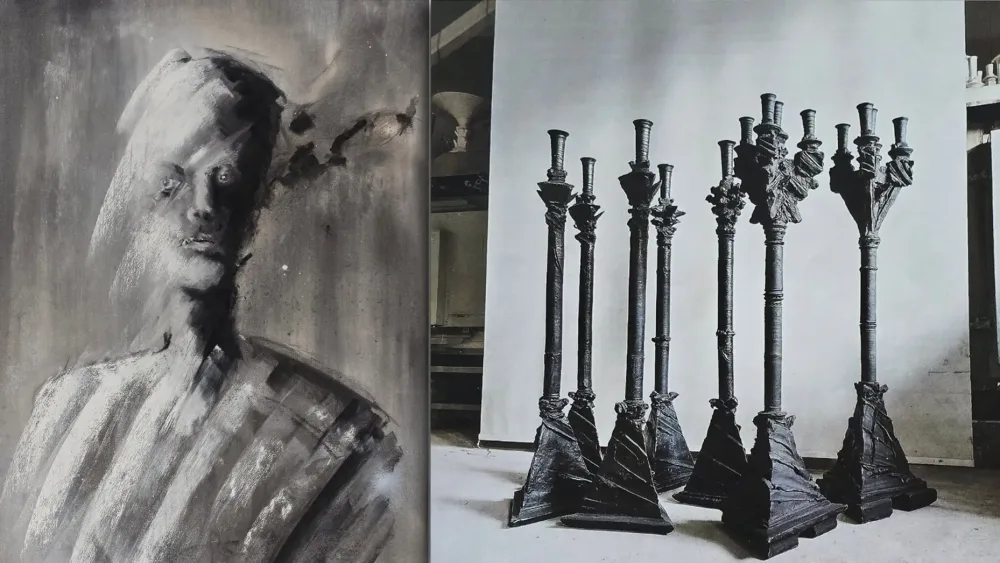 Bilde av noen av kunstverkene til Kjell Johannessen